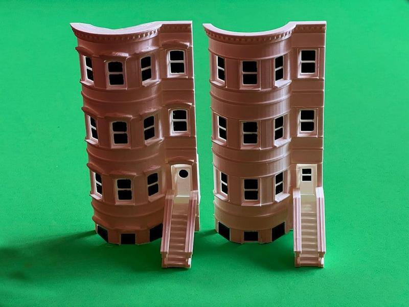 BROWNSTONE MODULAR APARTMENTS HO SCALE