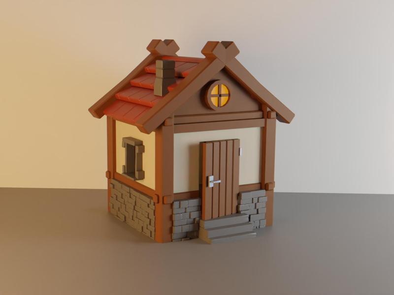 House / hut for wargaming or decoration