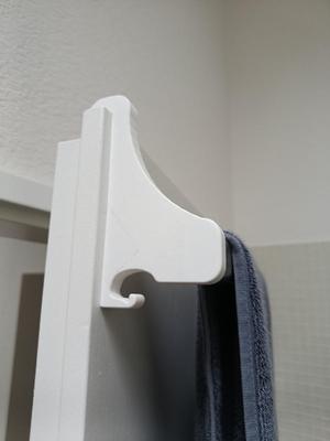 Bathroom-Door Holder for clothes rail
