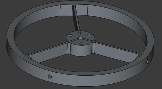 Secondary holder for Newtonian teleskop 