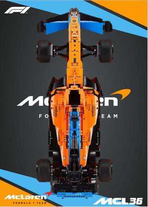 Lego 42141 McLaren MCL36 Wall Mount
