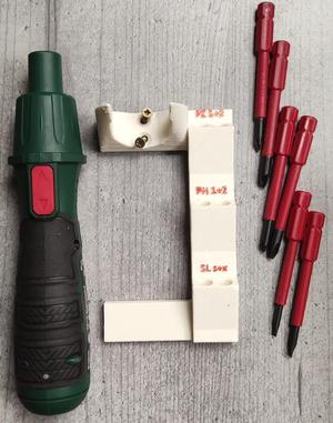 Mount for Parkside cordless screwdriver PASD 4 B2