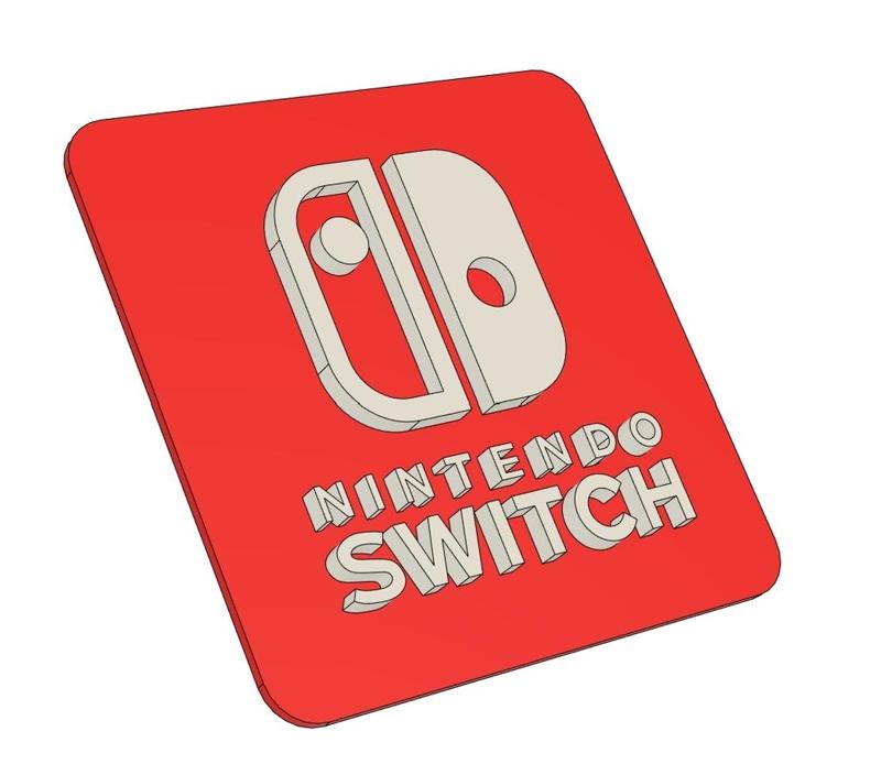 Nintendo Switch wall-logo 2.5D