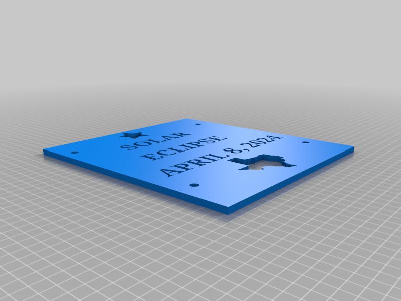 Solar Eclipse Shadow Projection for April 8 2024 in Texas