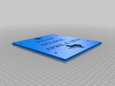 Solar Eclipse Shadow Projection for April 8 2024 in Texas