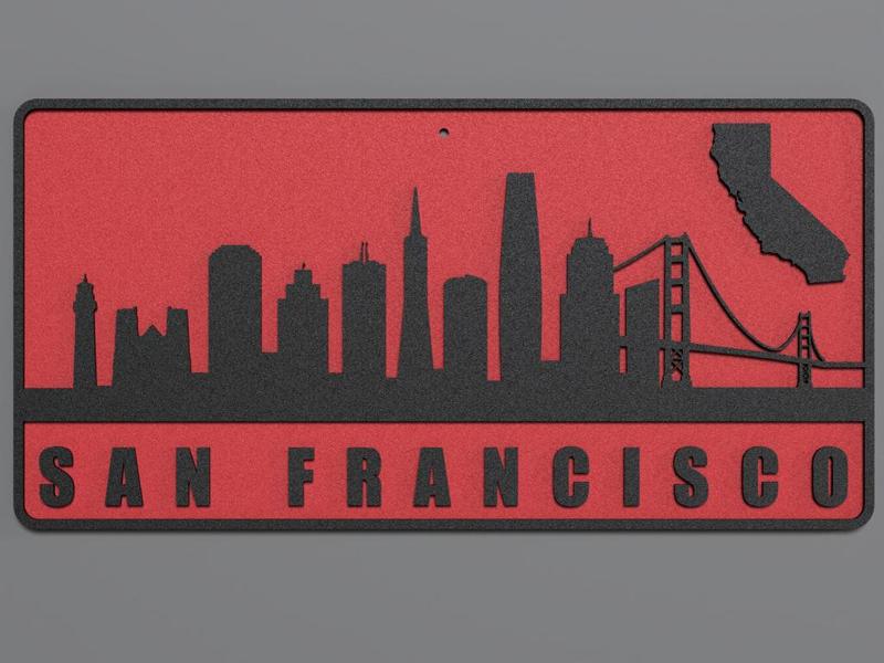 Wall Plate Skyline - San Francisco