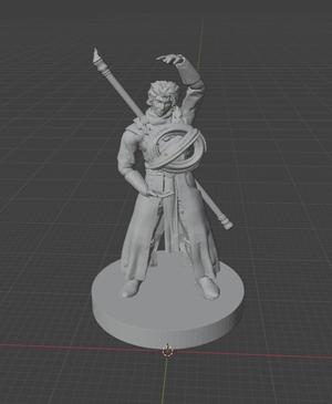 Half-Elf Mage with Orb