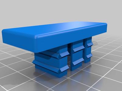plug for rectangular tube Lamella-Plug end-plug end-cap