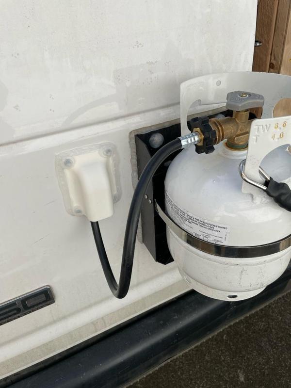 Buddy Heater Propane Hose Hood Outlet (camper van)