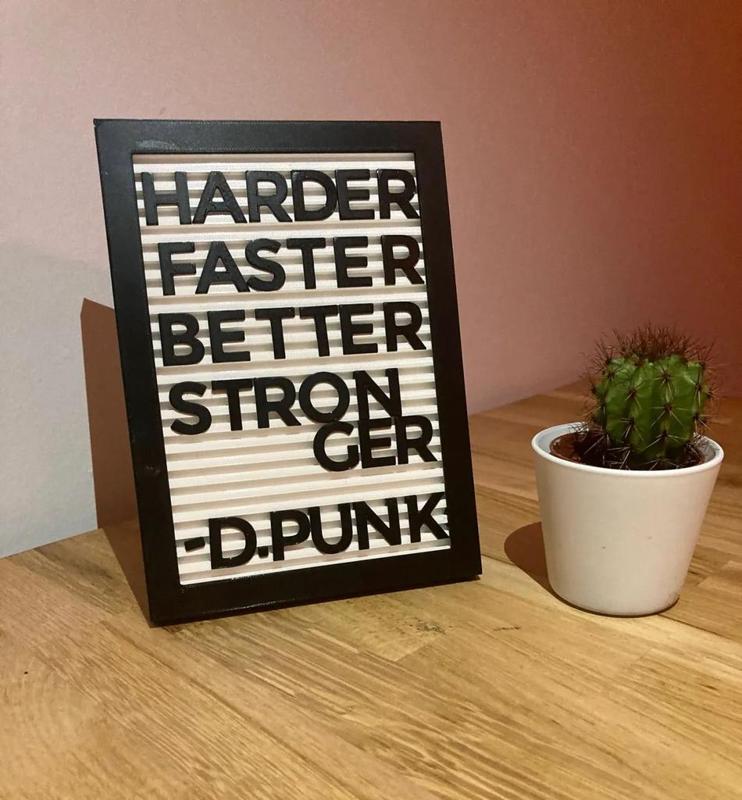 Letter Board - with Feet & Umlaut