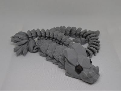 Big articulated stone dragon