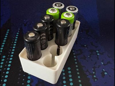 Gridfinity AA battery holder