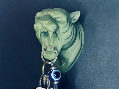 Tiger wall mounted decoration key holder organizer