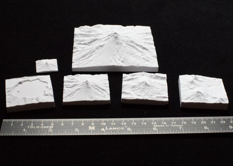 Hood, Jefferson, Sisters, Crater Lake 3D Maps