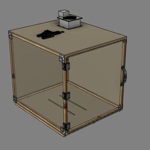 Enclosure Box for 3D printer - wood and 3D prints