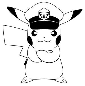 Pikachu stencil 14
