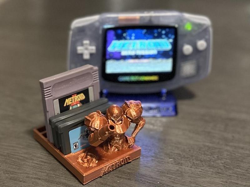 Metroid/Samus GameBoy Cartridge Stand