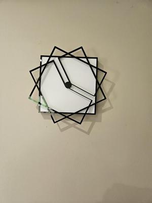 Rotating Squares Motion Clock