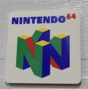 N64 Nintendo Logo Decal/Magnet and Keychain