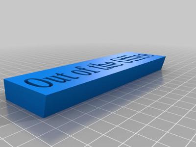 Out of Office Desk Sign