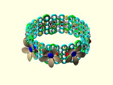 Toys for girls - bracelet v2 - customizable OpenScad CSV