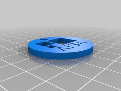 AISA round keyring 