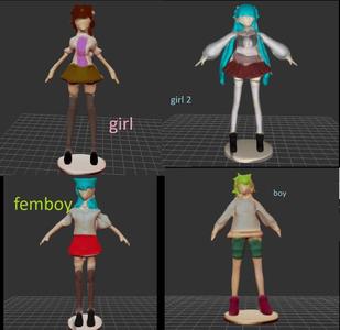 Anime Girls and Femboys pack
