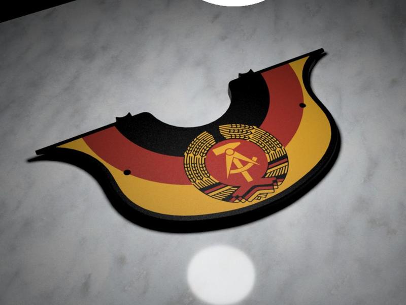 Simson KR51 Schwalbe Control Panel Cover - GDR Emblem