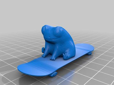 fred the scatbording frog