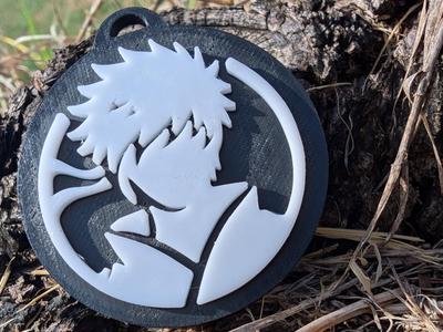 Anime Samurai Silhouette Keychain