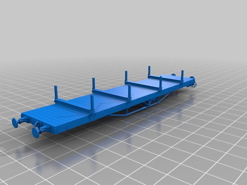 Tasmanian Government Railways FFF bogie flat HOn3.5