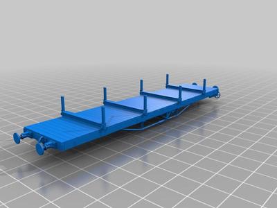 Tasmanian Government Railways FFF bogie flat HOn3.5