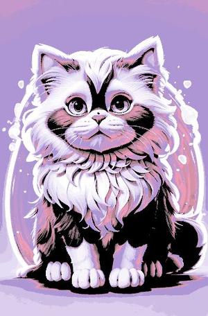 Pastel Kitty keeping an Eye on you - Hueforge