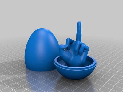 Middle Finger Easter Egg