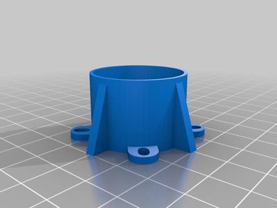 Drone motor mount cap for 3/4 PVC