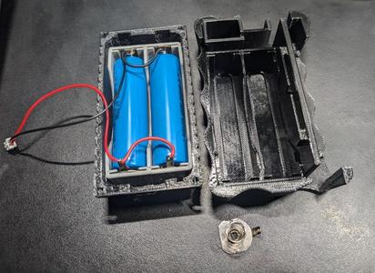 19007 / 1010 sled with integrated 2x 18650