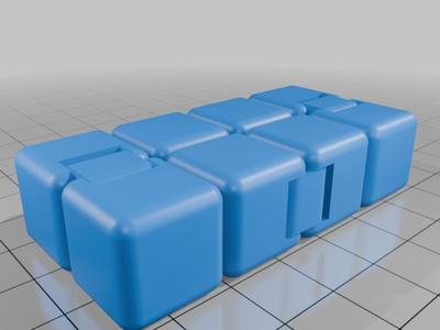Remix of Yet Another Fidget Infinity Cube v2 - 6.5cm version of yafic_v2_rounded.stl