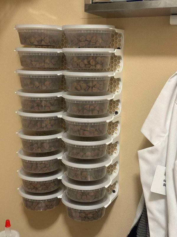 8 oz container wall mount dispenser