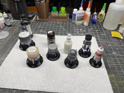 Paint Pot Holding Anti-Tipper Over...Device