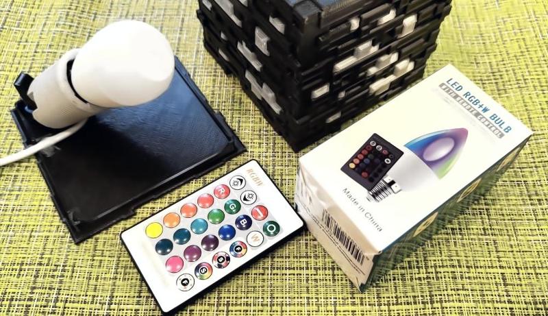 Minecraft Lamp E14 RGB