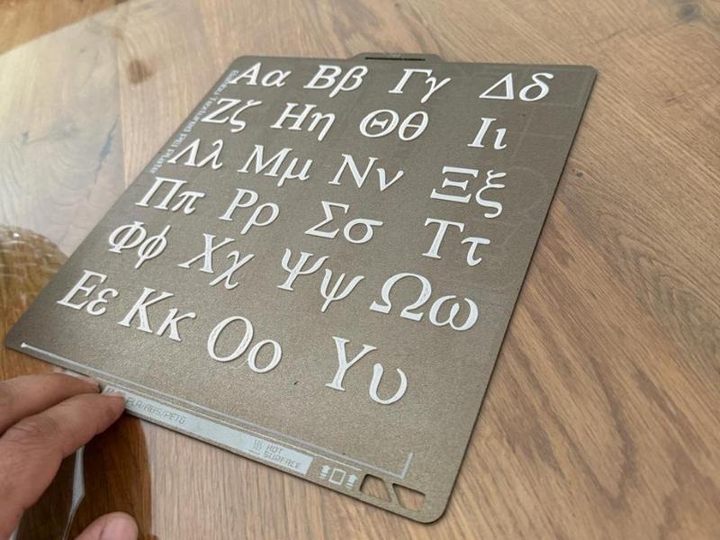 Greek Alphabet ABC Text Logo 