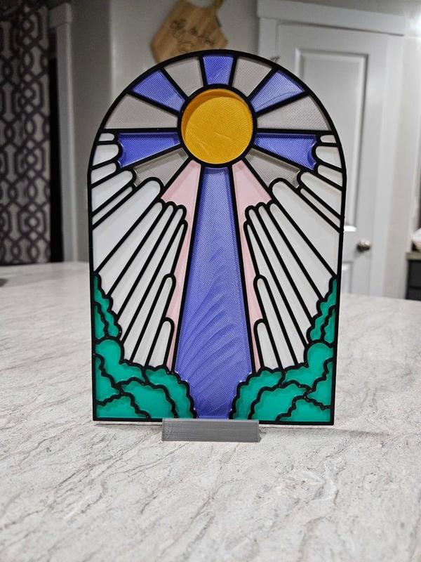 Look Unto Christ Sun Catcher