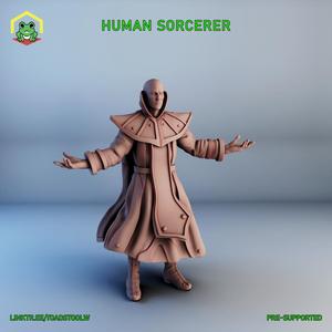 Human Sorcerer - STL - RPG MINIATURE