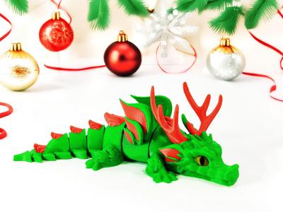 Articulated Winter flare Dragon Christmas