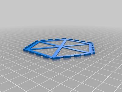 Settlers of Catan hexagonal tile holder