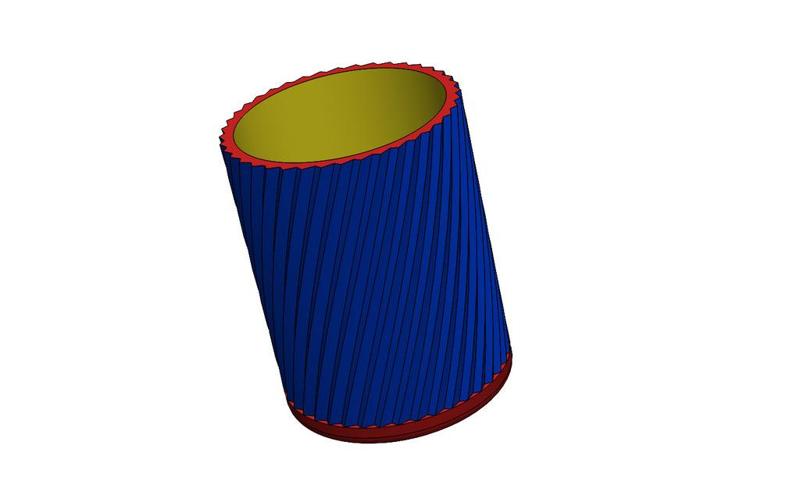 3D PRINTED VASE/PLANTER DESIGN: FLORAL MAJESTY