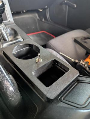 Mazda MX-5 big cup holder and switch center console