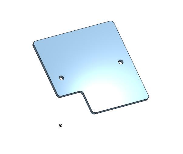 Single gang backbox plate with cutout for cables (UK&ROI)