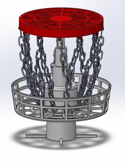 Mini portable disc golf