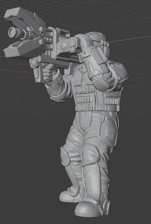Komodo Laser Cannon - for 28mm miniatures